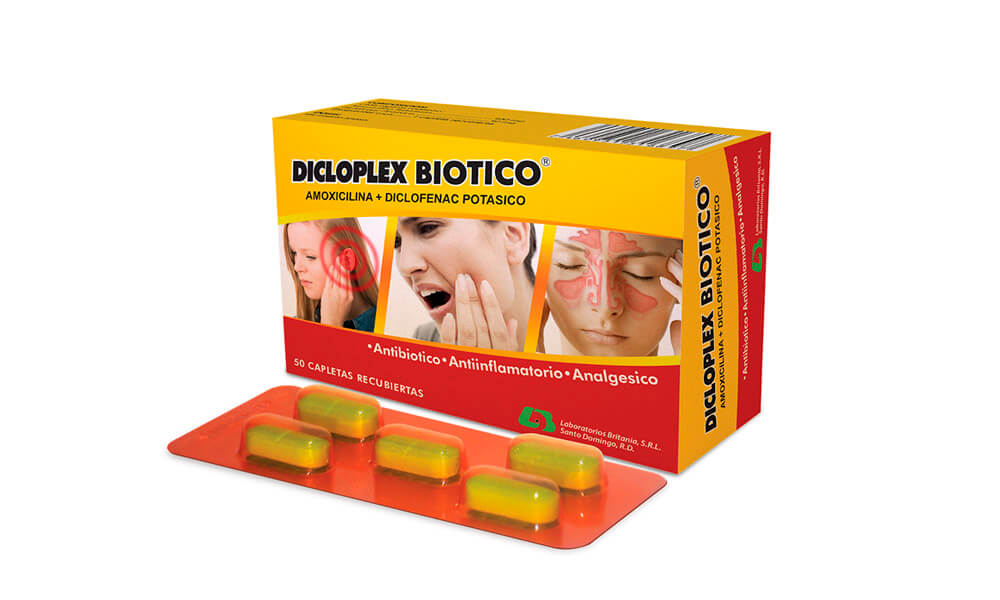 Dicloplex Biotico Capleta 50-Pack: Potent Pain Reliever and Anti-Inflammatory